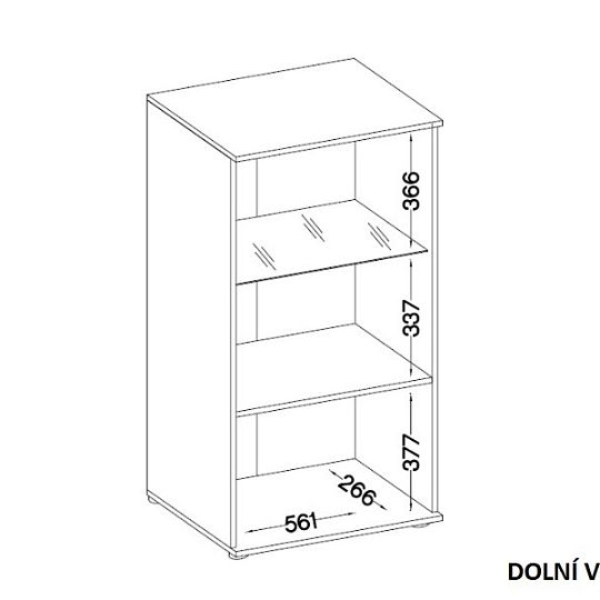 SORENTA NEW LAMELY obývací stěna, grafit/bílá