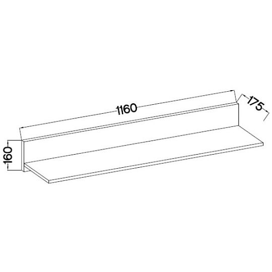 SORENTA NEW LAMELY obývací stěna, grafit/bílá
