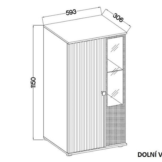 SORENTA NEW LAMELY obývací stěna, bílá/bílá