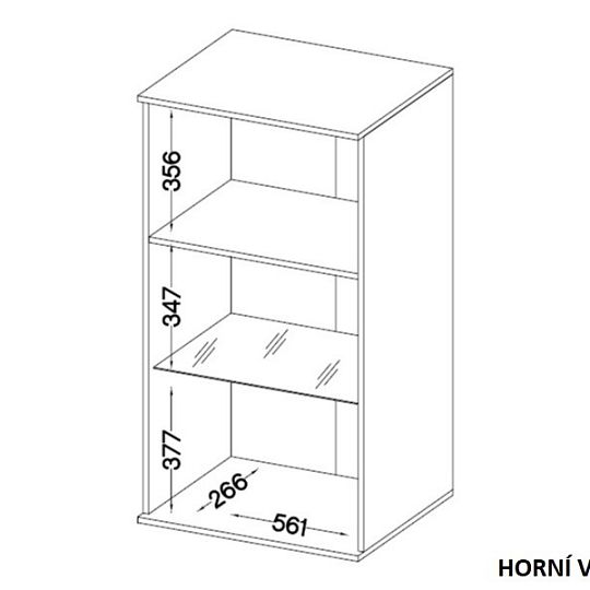 SORENTA NEW LAMELY obývací stěna, bílá/bílá