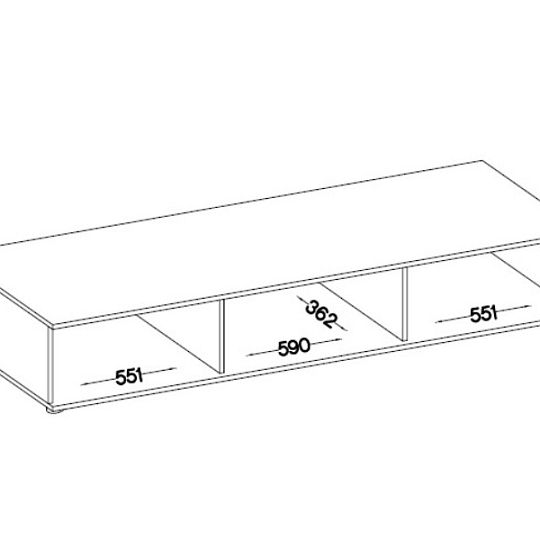 SORENTA NEW LAMELY obývací stěna, bílá/bílá