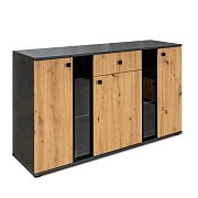 SORENTA NEW LAMELY komoda, grafit/dub artisan