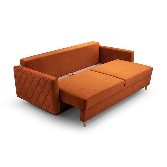 LENA rozkládací pohovka, terracota Noel 12