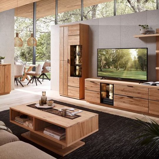 NEAPOL 34 závěsná police, dub bianco olejovaný kartáčovaný