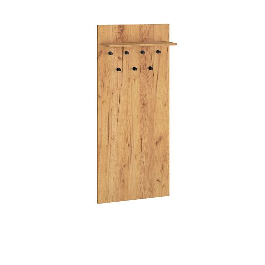 VANESSA TRENDY 06 nástěnný věšák, dub craft zlatý