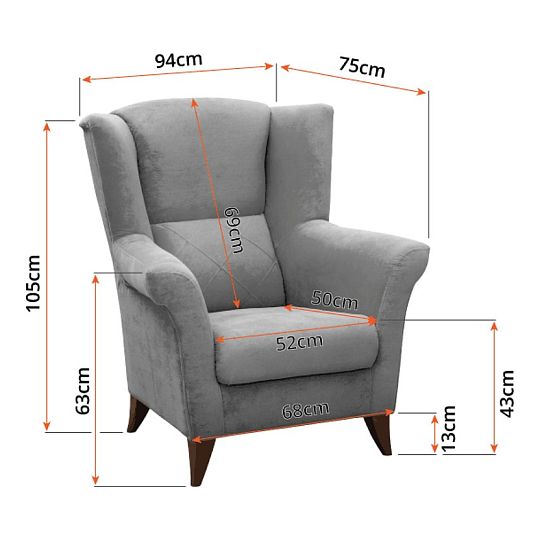 KENTAKUS křeslo, tmavě modrá