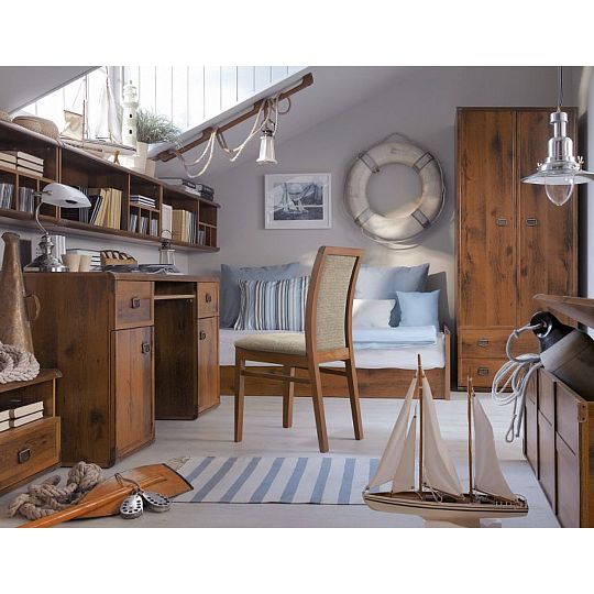 INDIANA II NEW šatní skříň JSZF2D2S/80, dub sutter