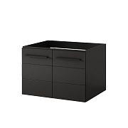 SHEFIELD 36 závěsná skříňka pod umyvadlo 60 cm, černá mat