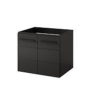 SHEFIELD 38 závěsná skříňka pod umyvadlo 80 cm, černá mat