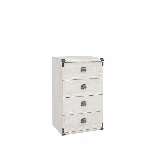 INDIANA II NEW komoda JKOM 4S/50, borovice bílá