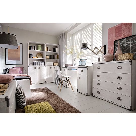 INDIANA II NEW knihovna JREG2DO/80, borovice bílá