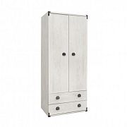 INDIANA II NEW šatní skříň JSZF2D2S/80, borovice bílá