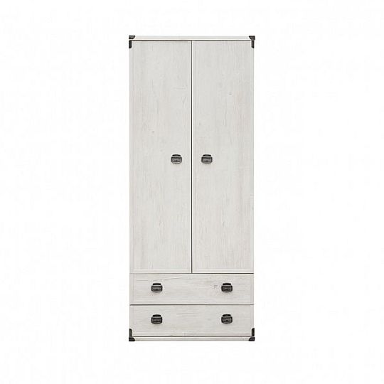 INDIANA II NEW šatní skříň JSZF2D2S/80, borovice bílá