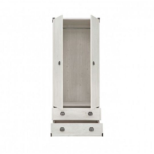 INDIANA II NEW šatní skříň JSZF2D2S/80, borovice bílá