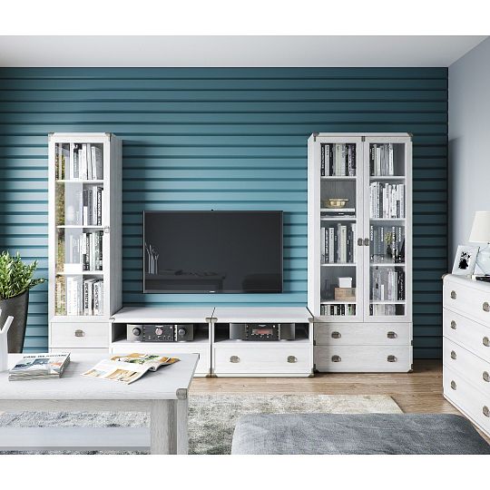 INDIANA II NEW televizní stolek JRTV 1S, borovice bílá