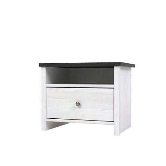 PORTO II NEW 014 noční stolek, modřín světlý/borovice larico