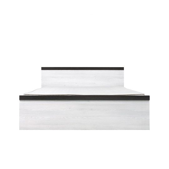 PORTO II NEW 016 postel 140 cm + rošt, modřín světlý/borovice larico