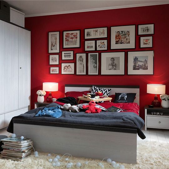 PORTO II NEW 016 postel 140 cm + rošt, modřín světlý/borovice larico