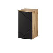 AMAZONIE 71 závěsná skříňka, dub artisan/černá mat