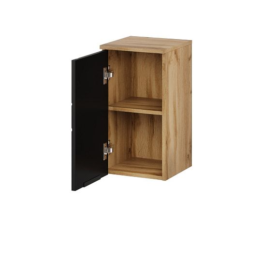 AMAZONIE 71 závěsná skříňka, dub artisan/černá mat