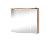 ORFA SILONÉ 58 zrcadlová skříňka, dub artisan/bílý vysoký lesk