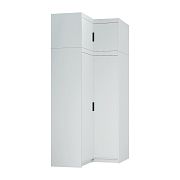 EVERLY rohová šatní skříň 2DN + nástavec, bílá