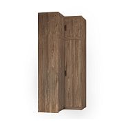 EVERLY rohová šatní skříň 2DN + nástavec, dub lefkas