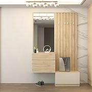 VERONIKA MINI předsíňová stěna, dub sonoma/kašmír