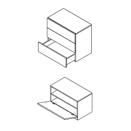 VERONIKA MINI předsíňová stěna, dub sonoma/kašmír