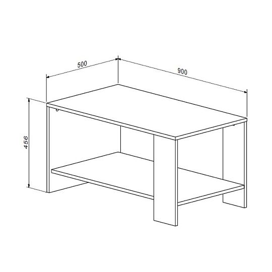 MIREK konferenční stolek, bílá