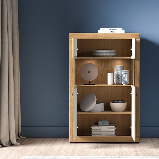 DAKAR 03 nízká vitrína, dub pobřežní