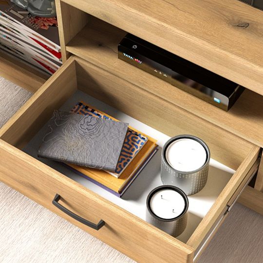 DAKAR 06 televizní stolek, dub pobřežní