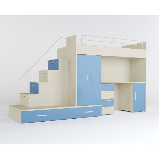 ROSA 5 dětský pokoj, univerzální, kašmír/modrá