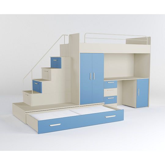 ROSA 5 dětský pokoj, univerzální, kašmír/modrá