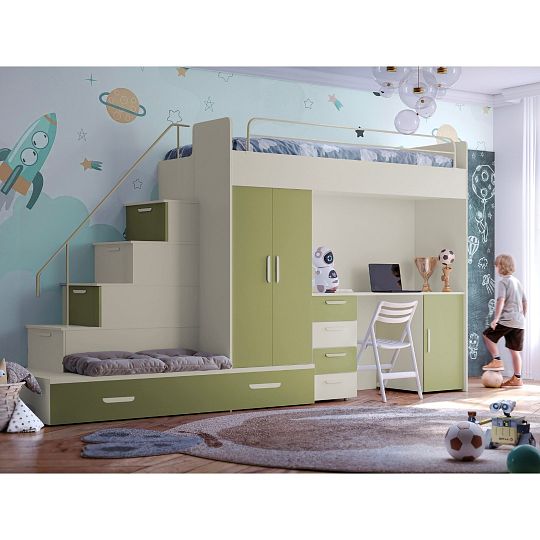 ROSA 5 dětský pokoj, univerzální, kašmír/olivová