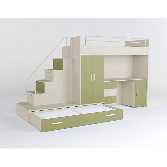 ROSA 5 dětský pokoj, univerzální, kašmír/olivová