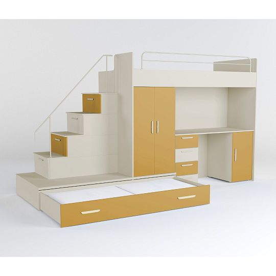 ROSA 5 dětský pokoj, univerzální, kašmír/kari žlutá