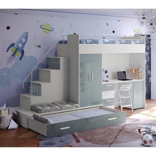 ROSA 5 dětský pokoj, univerzální, kašmír/mátová lesk