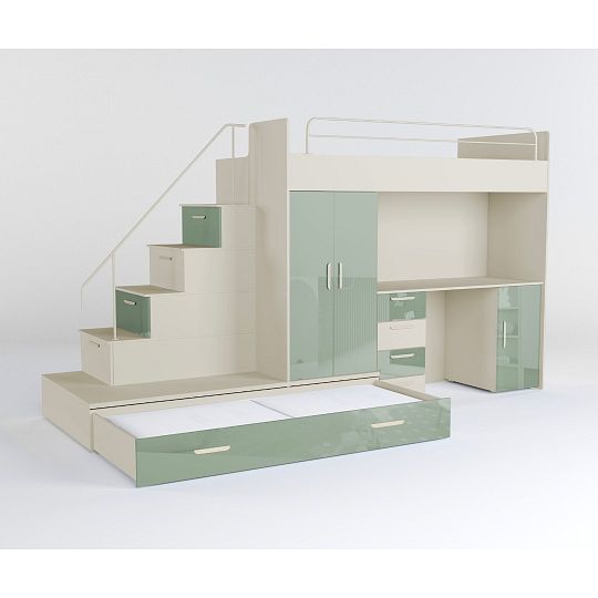 ROSA 5 dětský pokoj, univerzální, kašmír/mátová lesk