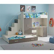 ROSA 5 dětský pokoj, univerzální, kašmír/šedá lesk