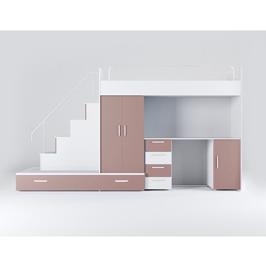 ROSA 5 dětský pokoj, univerzální, bílá/antická růžová