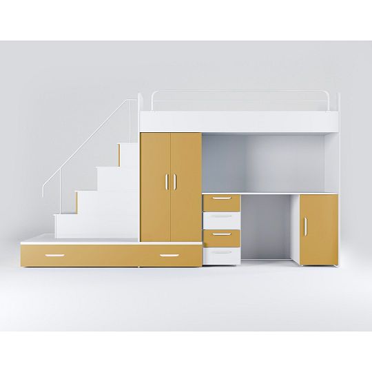 ROSA 5 dětský pokoj, univerzální, bílá/kari žluá