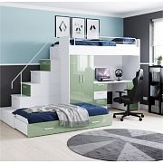 ROSA 5 dětský pokoj, univerzální, bílá/mátová lesk