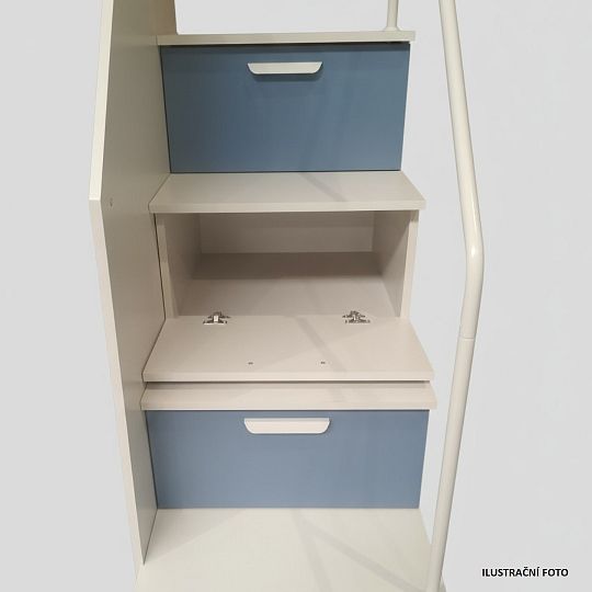 ROSA 5 dětský pokoj, univerzální, bílá/šedá lesk