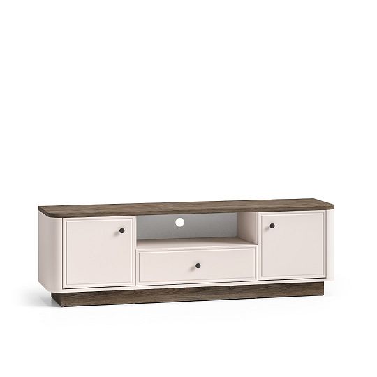 VALIO 05 televizní stolek, dub windmill tmavý/kašmír mat