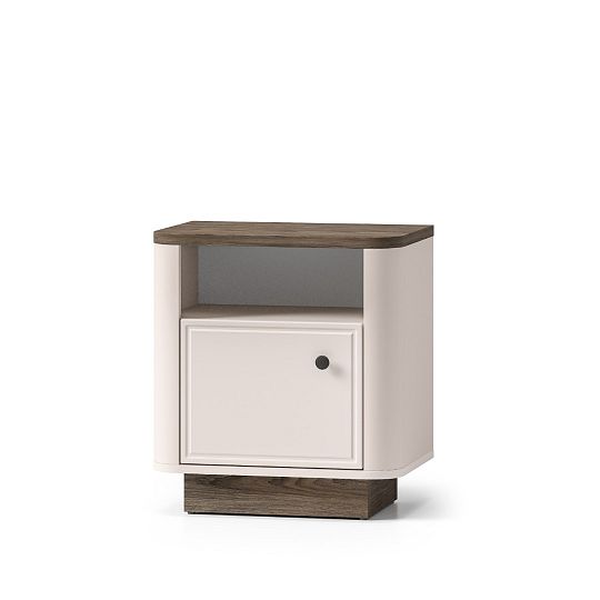 VALIO 07 noční stolek L/P, dub windmill tmavý/kašmír mat