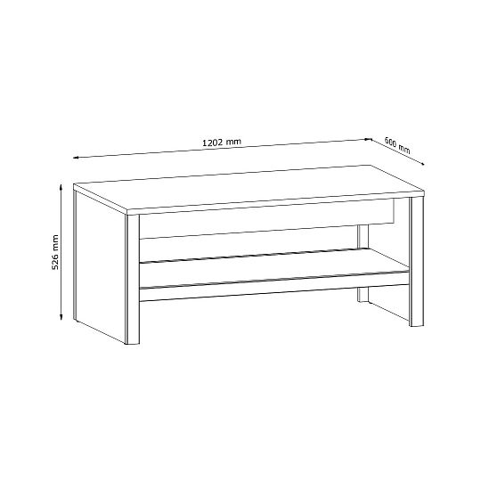 MARVELLA konferenční stolek ST 120, dub lefkas