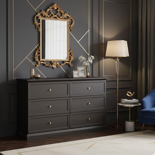 LUCEMBURK K6S komoda, grafit