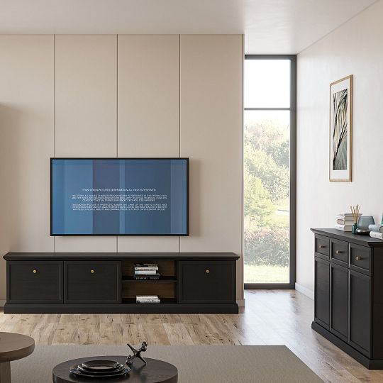 LUCEMBURK K4D4S komoda, grafit