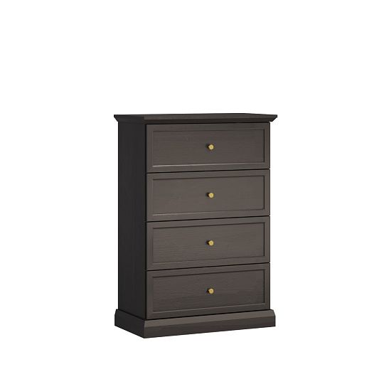 LUCEMBURK K4S šuplíková komoda, grafit